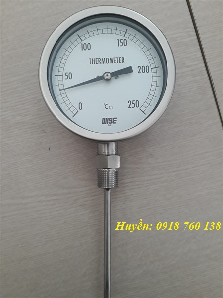 Đồng hồ nhiệt độ WISE T120 dải 0-250 độ C
